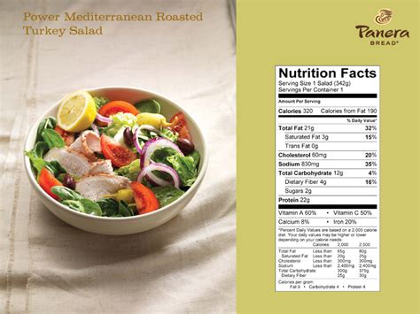 How much fat is in power mediterranean roasted turkey salad - calories, carbs, nutrition