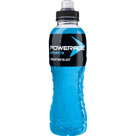 How much fat is in powerade mountain blast (small) - calories, carbs, nutrition