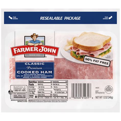 How much fat is in premium ham & cheese on white - calories, carbs, nutrition