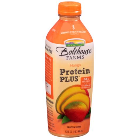 How much fat is in protein plus, mango - calories, carbs, nutrition