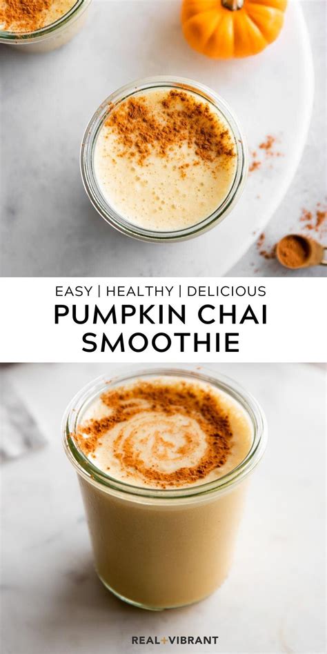 How much fat is in pumpkin-chai smoothie - calories, carbs, nutrition