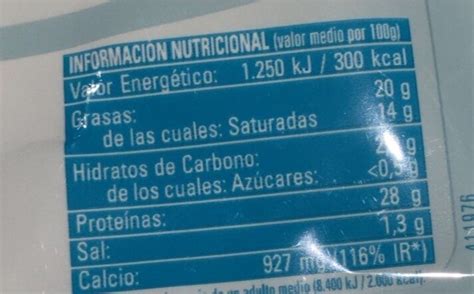 How much fat is in quesillo light - calories, carbs, nutrition