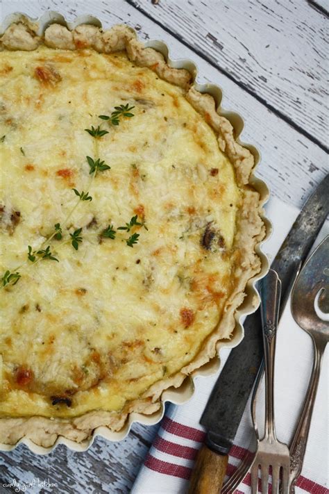 How much fat is in quiche mushroom cheddar thyme 2 ea - calories, carbs, nutrition