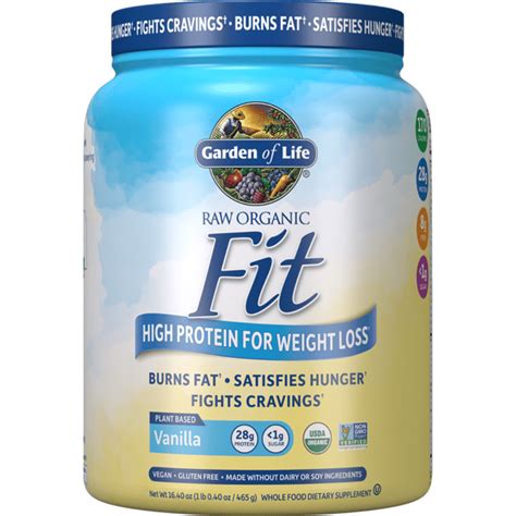 How much fat is in raw fit-high protein for weight loss - calories, carbs, nutrition
