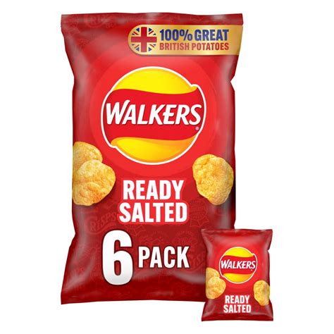 How much fat is in ready salted crisps - calories, carbs, nutrition