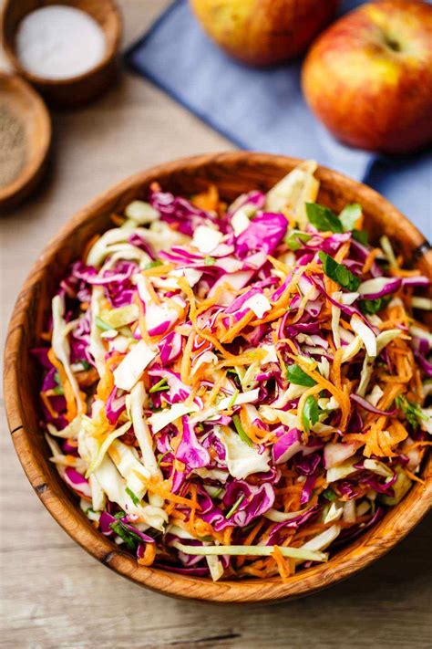 How much fat is in red cabbage cole slaw - calories, carbs, nutrition