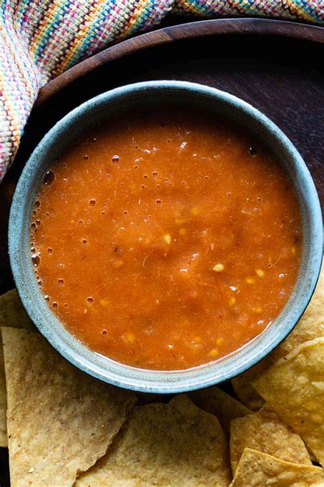 How much fat is in red salsa casera - calories, carbs, nutrition