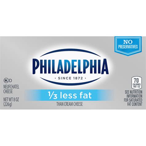 How much fat is in reduced fat plain cream cheese - calories, carbs, nutrition