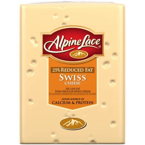 How much fat is in reduced fat swiss cheese1 - calories, carbs, nutrition