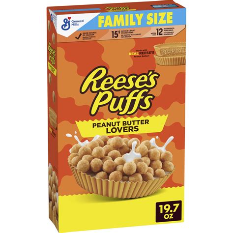 How much fat is in reeses puffs - calories, carbs, nutrition