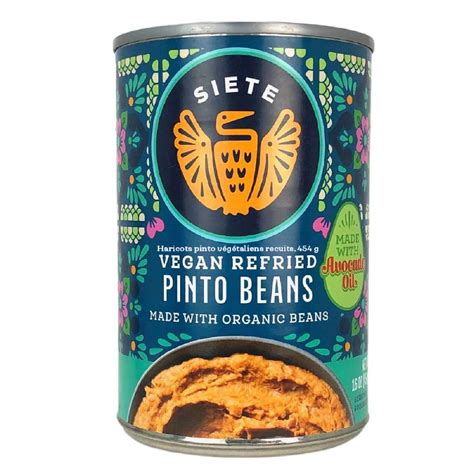 How much fat is in refried pinto beans (vegetarian) - calories, carbs, nutrition