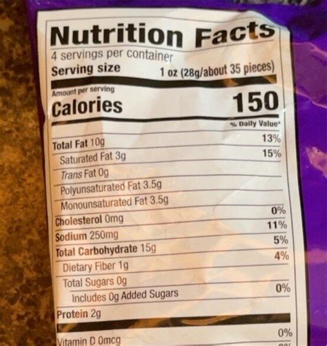 How much fat is in regular flavor - calories, carbs, nutrition