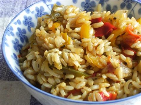 How much fat is in rice brown pilaf red peppers & carrots 1 oz - calories, carbs, nutrition