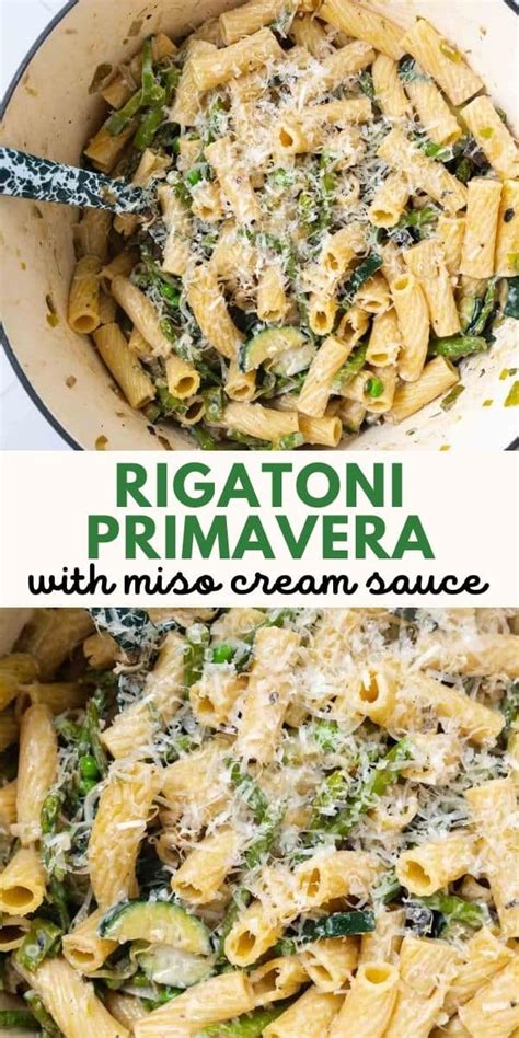 How much fat is in rigatoni primavera - calories, carbs, nutrition