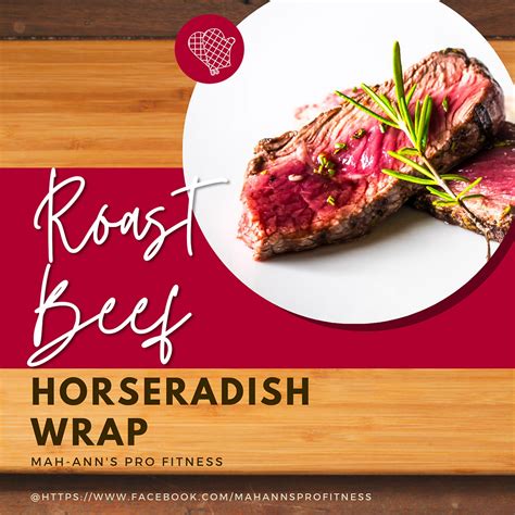 How much fat is in roast beef with horseradish wrap (9657.0) - calories, carbs, nutrition