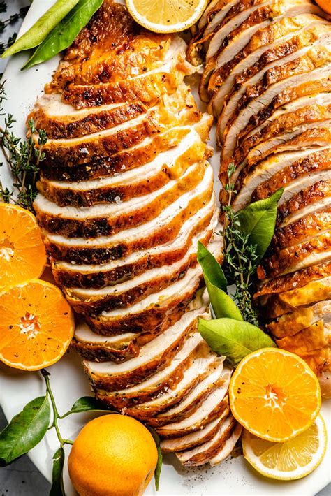 How much fat is in roasted citrus turkey breast - calories, carbs, nutrition