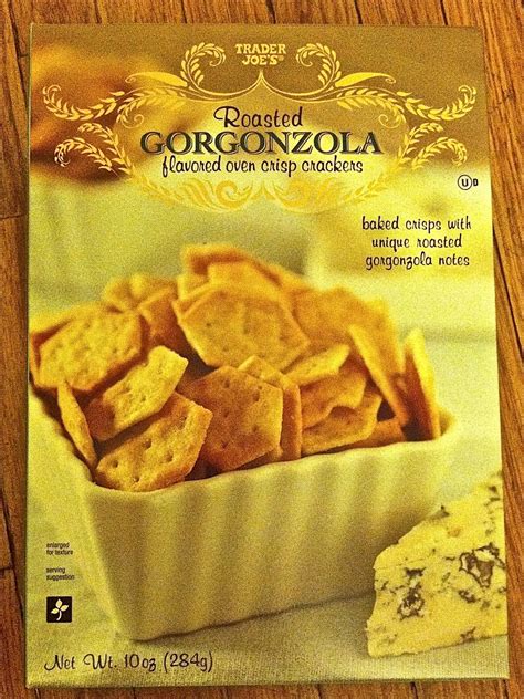 How much fat is in roasted gorgonzola crackers - calories, carbs, nutrition