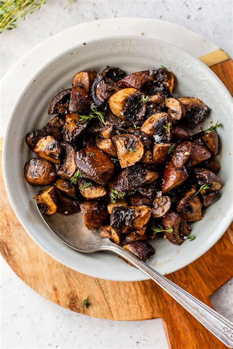 How much fat is in roasted mushrooms (48619.1) - calories, carbs, nutrition