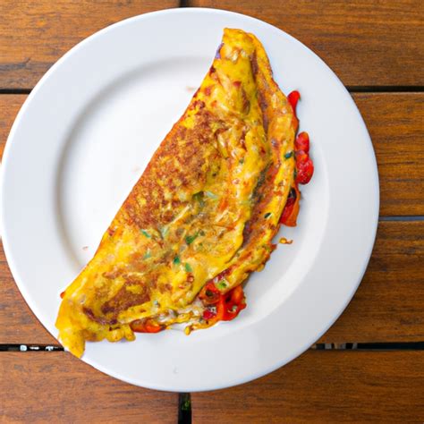 How much fat is in roasted pepper omelet - calories, carbs, nutrition