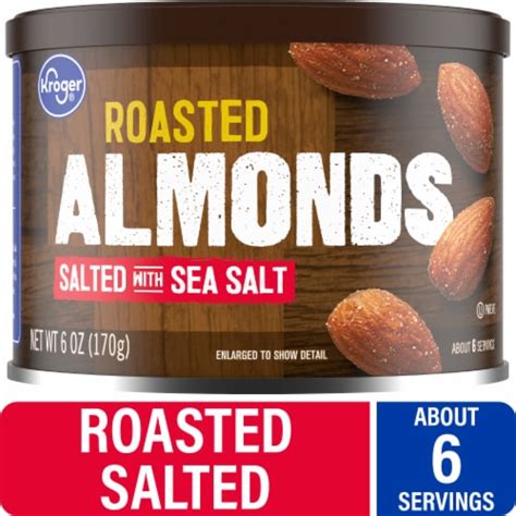 How much fat is in roasted sea salt almonds - calories, carbs, nutrition