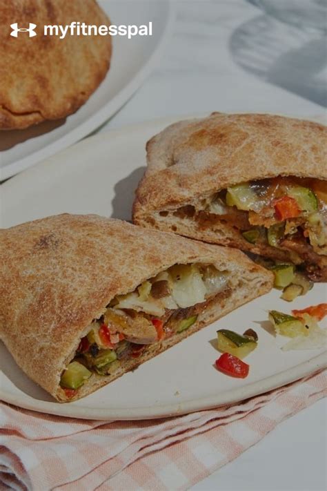 How much fat is in roasted vegetable calzone - calories, carbs, nutrition