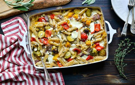 How much fat is in roasted vegetable penne bake - calories, carbs, nutrition