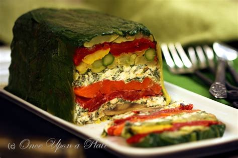 How much fat is in roasted vegetable terrine - calories, carbs, nutrition