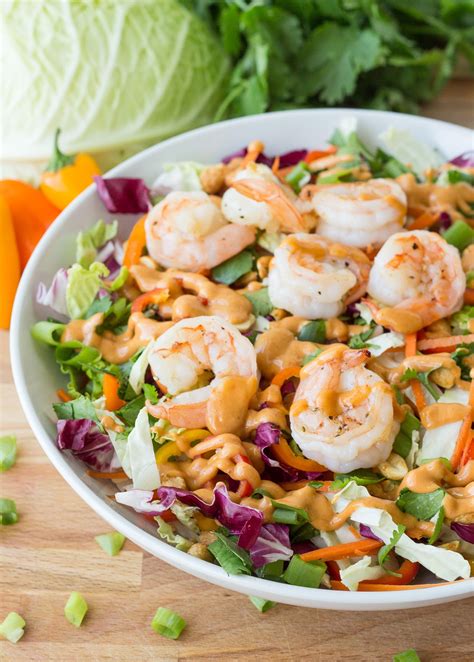 How much fat is in salad, shrimp, spicy - calories, carbs, nutrition