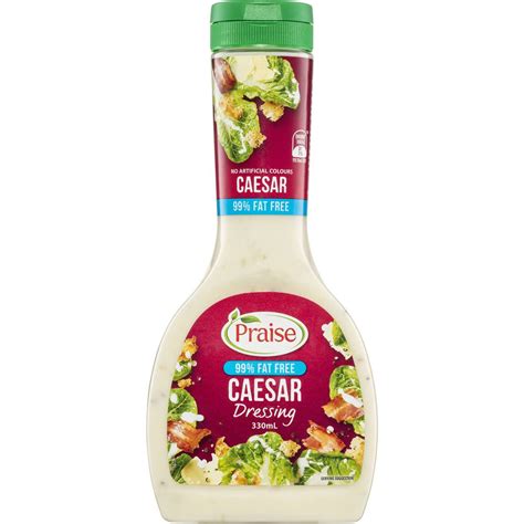 How much fat is in salad dressing, caesar, fat-free - calories, carbs, nutrition