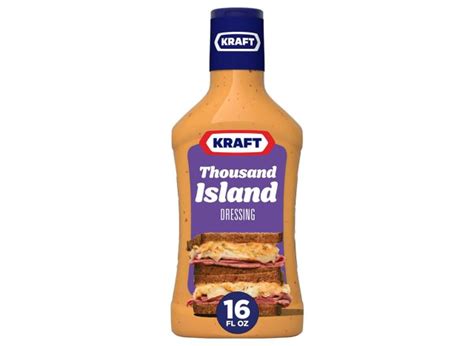 How much fat is in salad dressing, thousand island, commercial, regular - calories, carbs, nutrition
