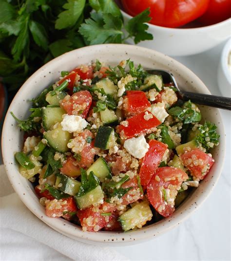 How much fat is in salad quinoa cucumber hc 3 oz - calories, carbs, nutrition