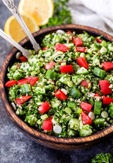 How much fat is in salad tabbouleh 1/2 cup - calories, carbs, nutrition