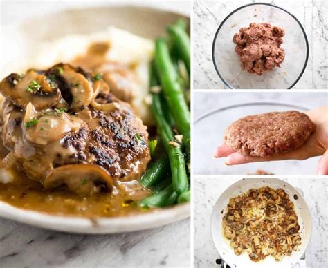 How much fat is in salisbury steak & brown gravy - calories, carbs, nutrition