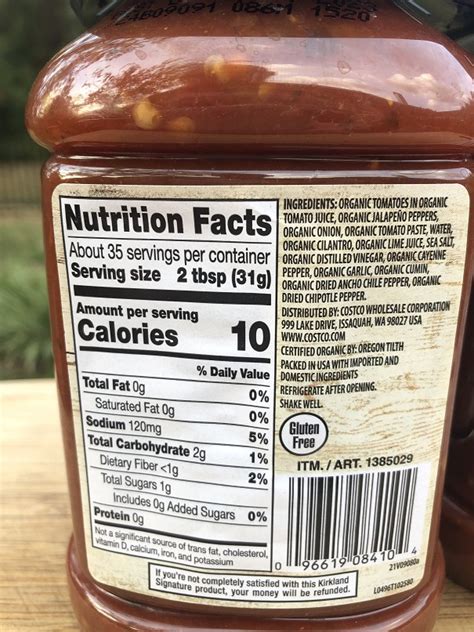 How much fat is in salsa (34934.0) - calories, carbs, nutrition