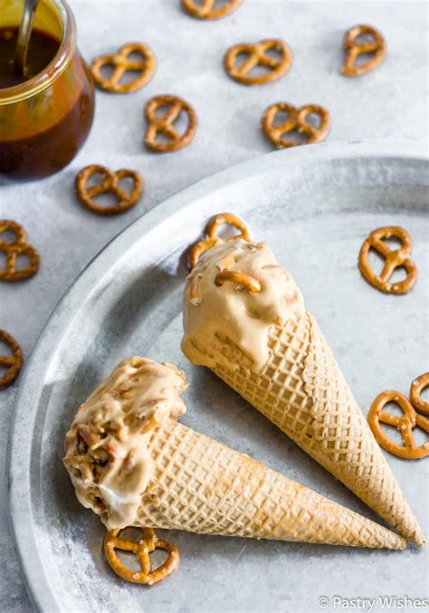 How much fat is in salted caramel pretzel ice cream bar - calories, carbs, nutrition