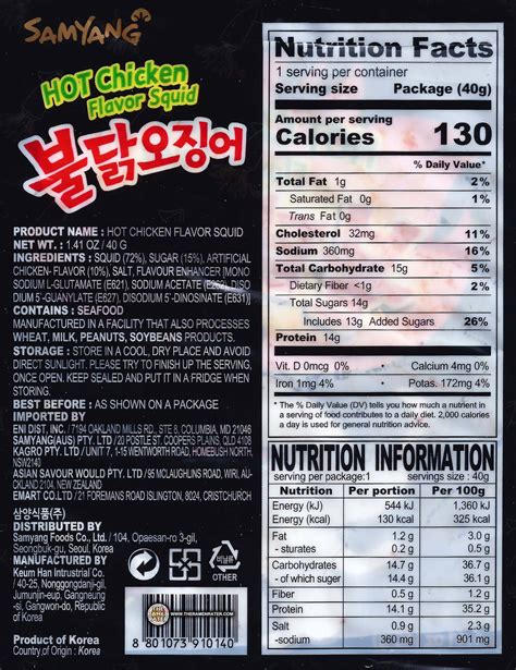 How much fat is in samyang ramen - calories, carbs, nutrition