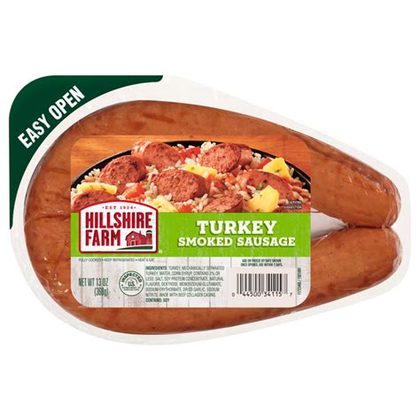 How much fat is in sausage, turkey, hot, smoked - calories, carbs, nutrition