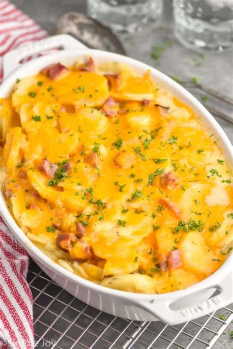 How much fat is in scalloped potatoes and ham - calories, carbs, nutrition