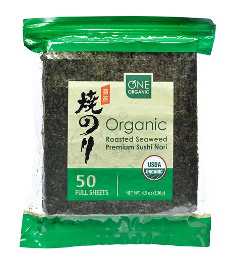 How much fat is in seaweed nori sushi 1/8 cup - calories, carbs, nutrition