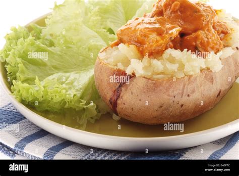 How much fat is in service special - baked jacket potato with barbecue chicken - calories, carbs, nutrition