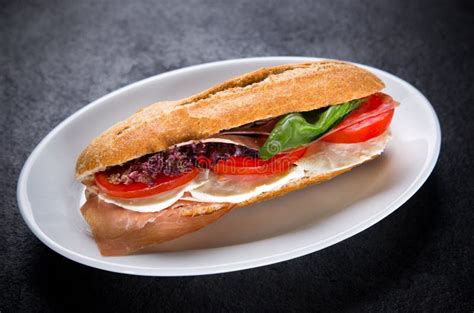 How much fat is in service special ham salad brown baguette - calories, carbs, nutrition