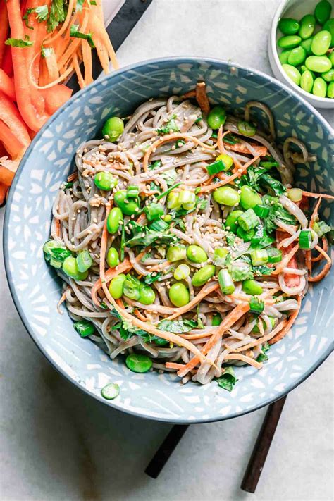 How much fat is in sesame soba noodle salad - calories, carbs, nutrition