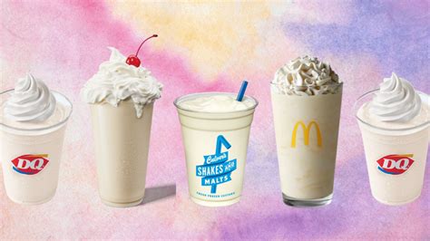 How much fat is in shake, fast food, vanilla - calories, carbs, nutrition