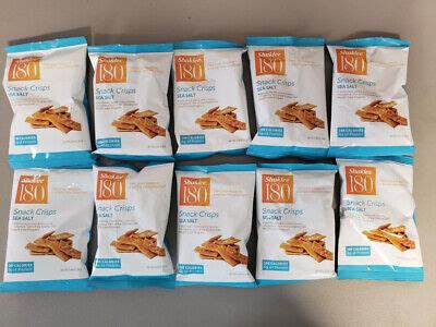 How much fat is in shaklee 180 snack crisps, sea salt - calories, carbs, nutrition