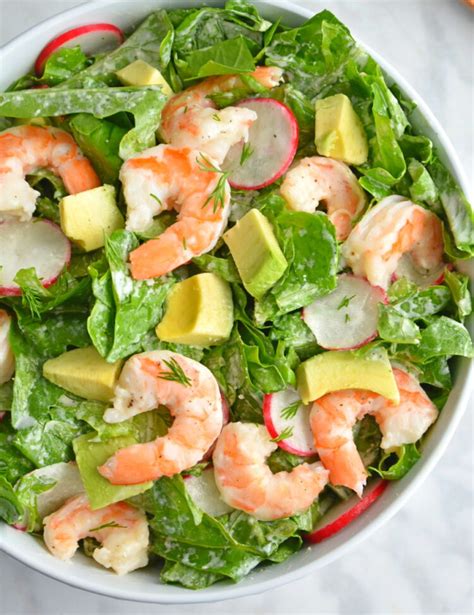 How much fat is in shrimp and avocado salad - calories, carbs, nutrition