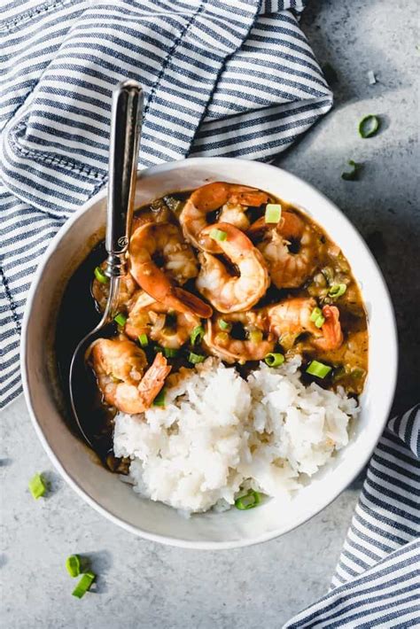 How much fat is in shrimp etouffee - calories, carbs, nutrition