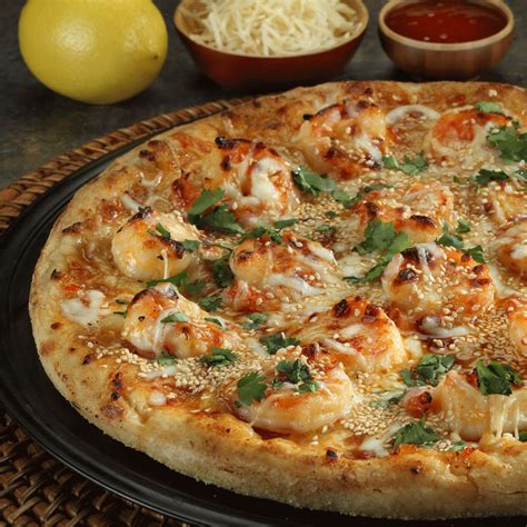 How much fat is in shrimp pizza - calories, carbs, nutrition