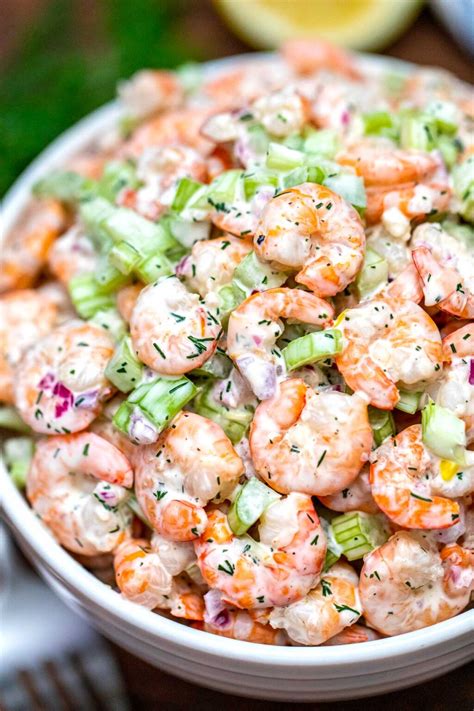 How much fat is in shrimp salad - calories, carbs, nutrition