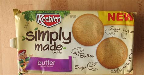 How much fat is in simply made butter cookies - calories, carbs, nutrition