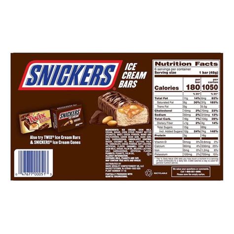How much fat is in snicker's bar - calories, carbs, nutrition
